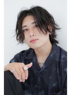 ルシードスタイルバレッタ フォーメン(LUCIDO STYLE BARRETTA for men) センターパートメンズロング韓国マッシュブルーブラック