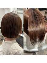 フリーダム(FREE-DOM) 【美髪矯正×ボブ】縮毛矯正と髪質改善で短い毛も収めるボブヘア