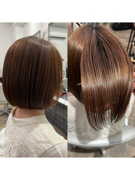 フリーダム(FREE-DOM) 【美髪矯正×ボブ】縮毛矯正と髪質改善で短い毛も収めるボブヘア