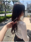 アプリコットオレンジインナー×ゆるふわ巻き