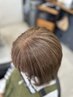 明るい白髪染め全体＋トリートメント