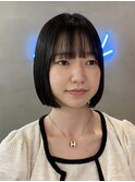 前髪縮毛矯正/髪質改善/縮毛矯正/ボブ/ショート/横浜