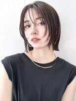 ビーチ(BEACH) シースルーバング顔まわりレイヤーぷつっとボブ