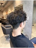 メンズ波巻きパーマ
