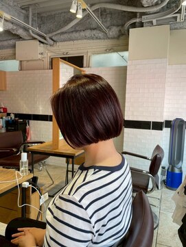 ムード(MOOD,) 暗めカラー/グランマッシュ[レイヤーカット/髪質改善/銀座]