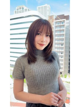 ルージュシー 堀江(RU10C) ショートヘアミルクティーベージュグレージュハンサムショート