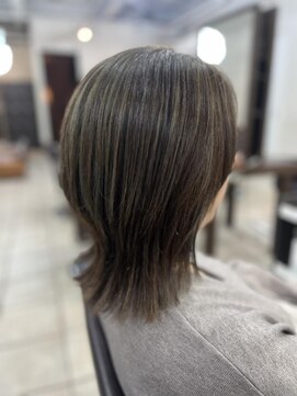 白髪ぼかしハイライト