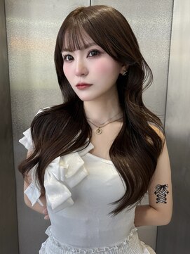 ボタン 熊本(VOTAN) 韓国ヘア/レイヤーカット/前髪/顔まわり/グレージュ/ブラウン