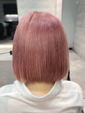 ソル 八王子(SOL) 「透明感ペールピンクボブ」