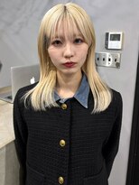 ローレンアンドパレード 並木坂店(Lauren&Parade)&nbsp;ホワイトベージュ レイヤーカット グラデーション ブリーチ