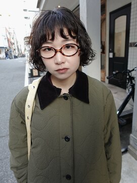 エヴリンアンドペイジ(Evelyn&paige) ミニボブパーマ/ニュアンスパーマ【神戸元町/水原】