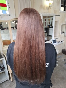 バンブーグラス(Bamboo grass) ブリーチ1回×ベージュカラー×トリートメント