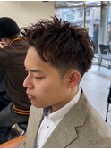 京都メンズカットメンズパーマ波巻きスパイラルパーマツイスパ