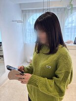 アヴァンセスリール(AVANCER sourire)&nbsp;地毛風カラー×顔周りカット