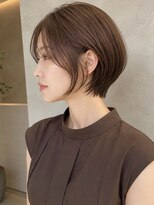 プールバイスタイル 藤沢(POOL by STYLE)&nbsp;長め前髪で横顔を整えるショート/50代/藤沢