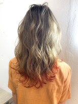 ヘアーワークス ヘルム 渋谷店(HAIR WORKS HELM)&nbsp;[HELM渋谷]裾カラーオレンジ