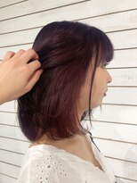 ビーヘアサロン(Beee hair salon)&nbsp;【渋谷カラーBeee/安部 郁美】インナーカラーワインレッド