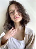 無造作ボブ×アッシュブラウン【ルーズ】 05