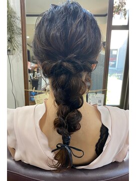 美容室 メザミー MESAMIES 大人可愛いゆるふわ立体感◎垢抜け小顔編みおろしヘアアレンジ