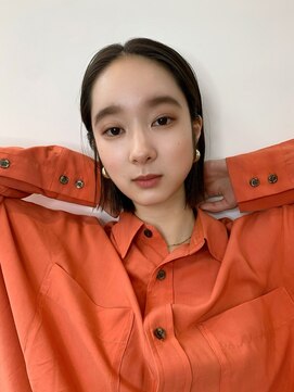 フィル 横浜(fil) 耳掛けボブ_くびれレイヤーベージュアッシュグレージュ