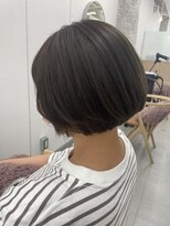 リル(re'll) 《花屋併設》ショートボブ/オリーブグリーン@20代30代40代