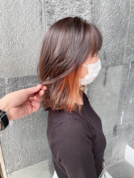 アクルヘアーバイテソロ(AKUR hair by tesoro) オレンジカラー