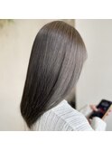 グレーアッシュカラー☆サラ艶ストレート