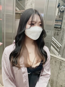 リル 溝の口(LiL) インナーカラーベージュ/溝の口/ブリーチ/レイヤーカット