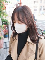 ボアップ(boappu)&nbsp;#イルミナカラー#顔周りカット#カシスカラー