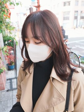 ボアップ(boappu) #イルミナカラー#顔周りカット#カシスカラー