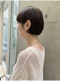 大人かわいい10代20代30代ショートボブ丸みショート