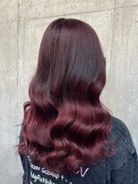 ワンクリエーション(ONEcreation) 黒髪/前髪パーマ/グレーベージュ/レイヤーロング/ダブルカラー