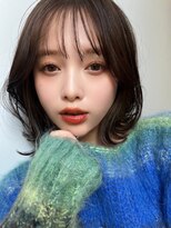 ホォレ 豊中店(fore)&nbsp;ベージュインナーカラーショートボブレイヤーミディアム前髪