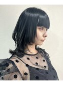 ミディアムウルフ ウルフカット レイヤーカット