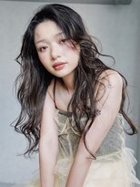 アルバム 銀座(ALBUM GINZA) イメチェンウェーブパーマグレーベージュレイヤーロング_F0281