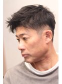 50代60代メンズビジネスモテツーブロックアップバング
