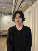 20代30代40代メンズウルフパーマショート