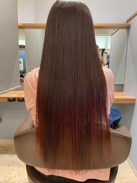 クララ カシハラ(CLALA Kashihara) 髪質改善/艶髪/ストレートロング/ブラウンレッド