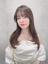 ロンド メリー 大宮(Lond merry)&nbsp;ミディアムレイヤーカット/レイヤー/顔周り/韓国/髪質改善/大宮