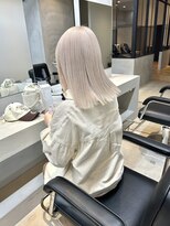 セントラル 三宮店(central)&nbsp;【神戸三宮】イメチェンホワイトブロンド外ハネボブ美髪