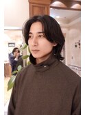 メンズヘア メンズロング メンズパーマ ニュアンスパーマ