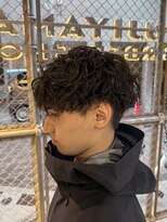 フジヤマ バーバー ショップ(FUJIYAMA BARBER SHOP)&nbsp;前下がりマッシュ/スパイラルパーマ/メンズマッシュ