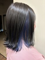 ヘアプロデュース ムース(Hair Produce MU SU)&nbsp;外ハネ×ブルーインナーカラー