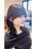 流し前髪/前髪カット/顔まわりレイヤー/くびれレイヤー/おくれ毛