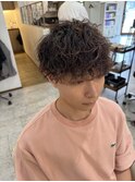 メンズマッシュ×波巻きパーマ