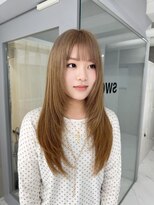 スウィープ 平尾(sweep)&nbsp;レイヤーカット/ハイレイヤー/ミルクティーベージュ