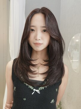 クム(kumu) 【kumu】レイヤーカット/オリーブ/ベージュ/グレージュ/透明感