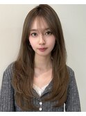 ★ロングレイヤー大人ヘアワンカール小顔カット