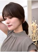 前髪/顔まわり小顔/大人レイヤー/レイヤーカット/丸顔/面長/銀座