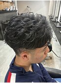 MEN’S HAIR/サーフカール/刈り上げセンターパート/千葉駅